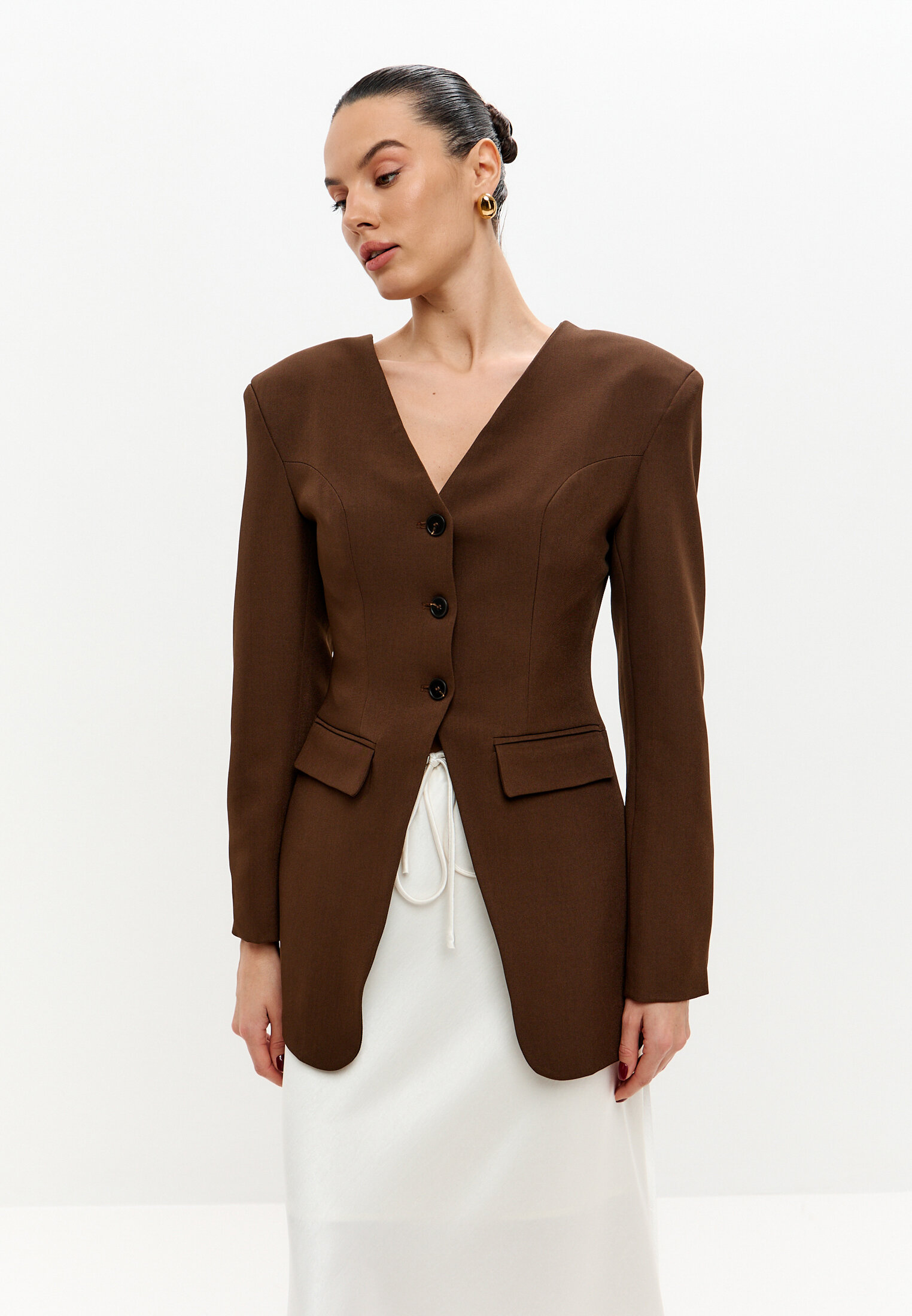  Жакет с вырезом на спине