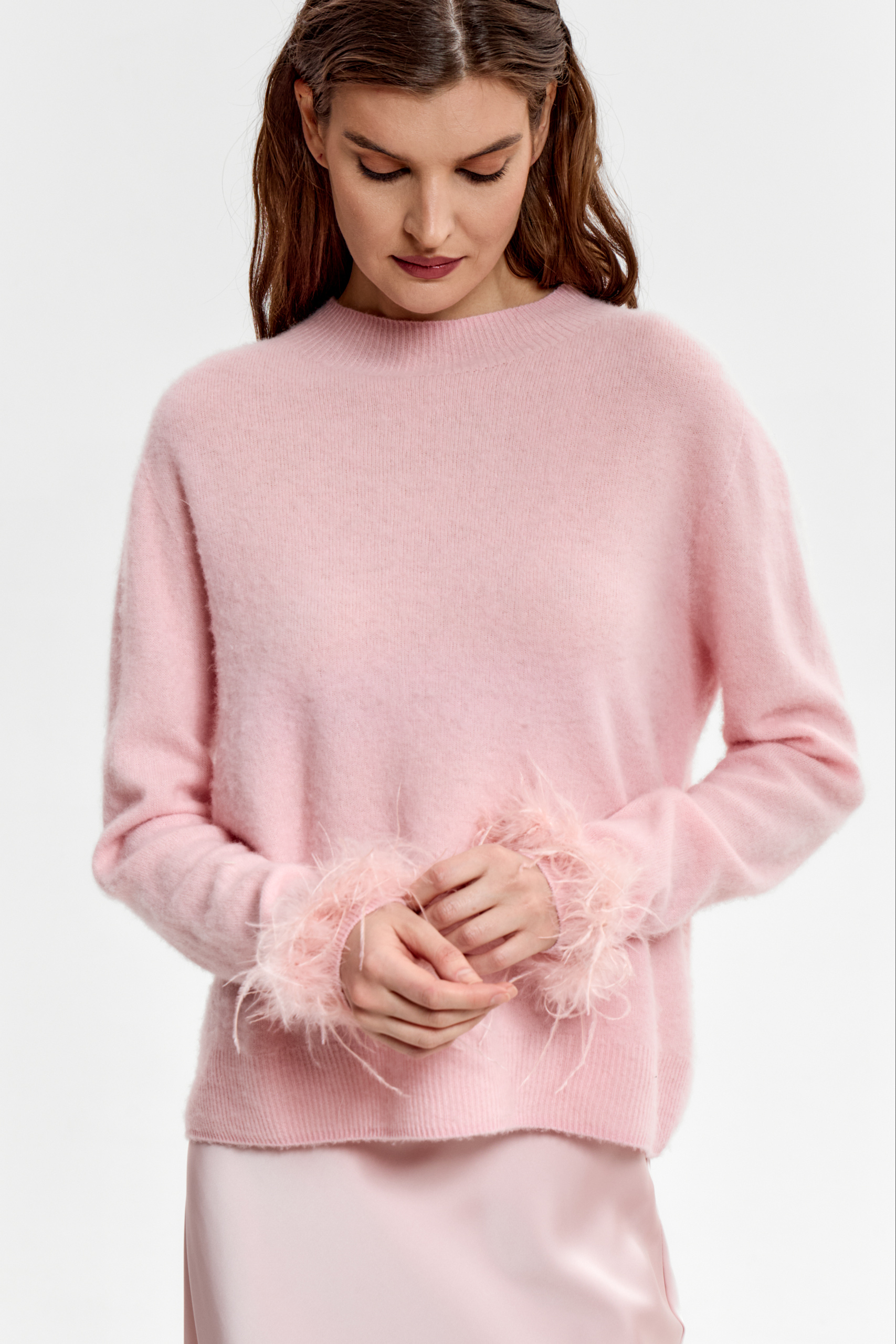  Джемпер с боа