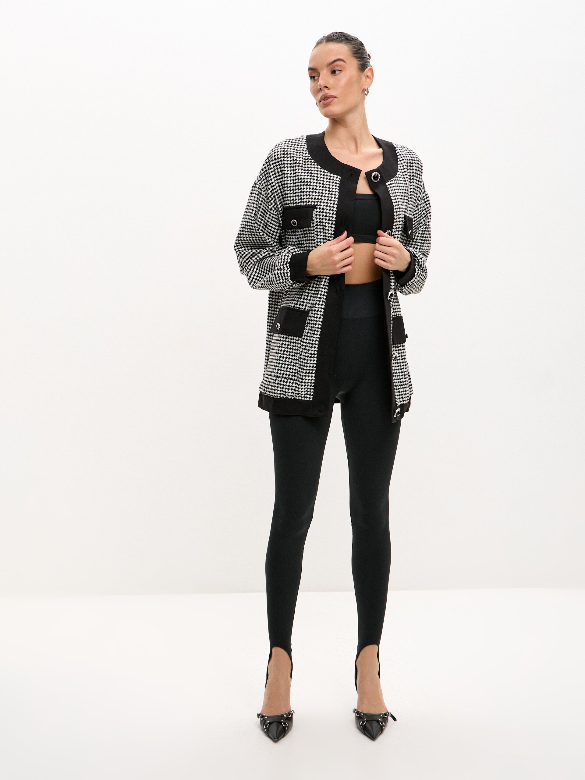 Жакет гусиная лапка