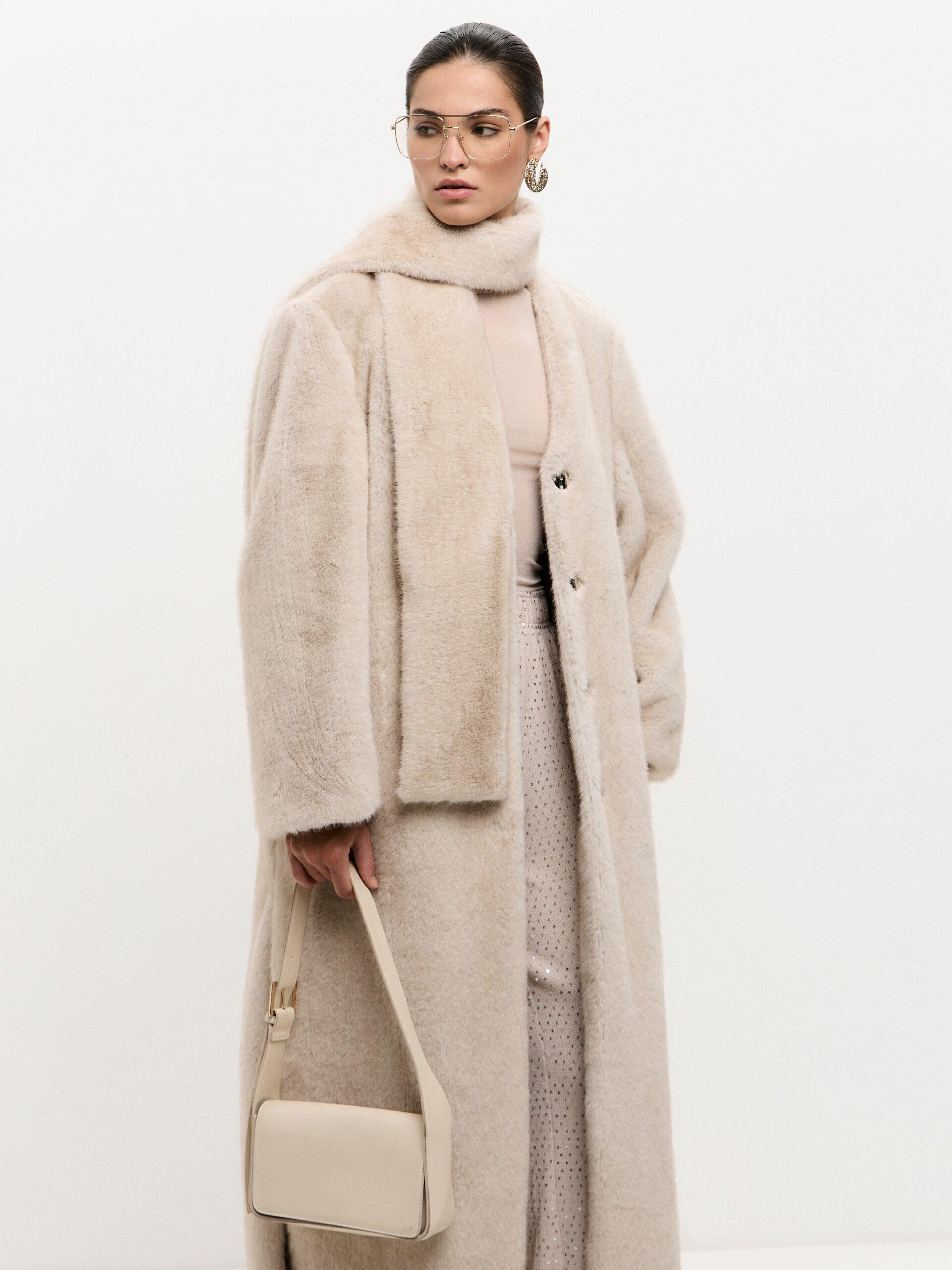 Шуба длинная