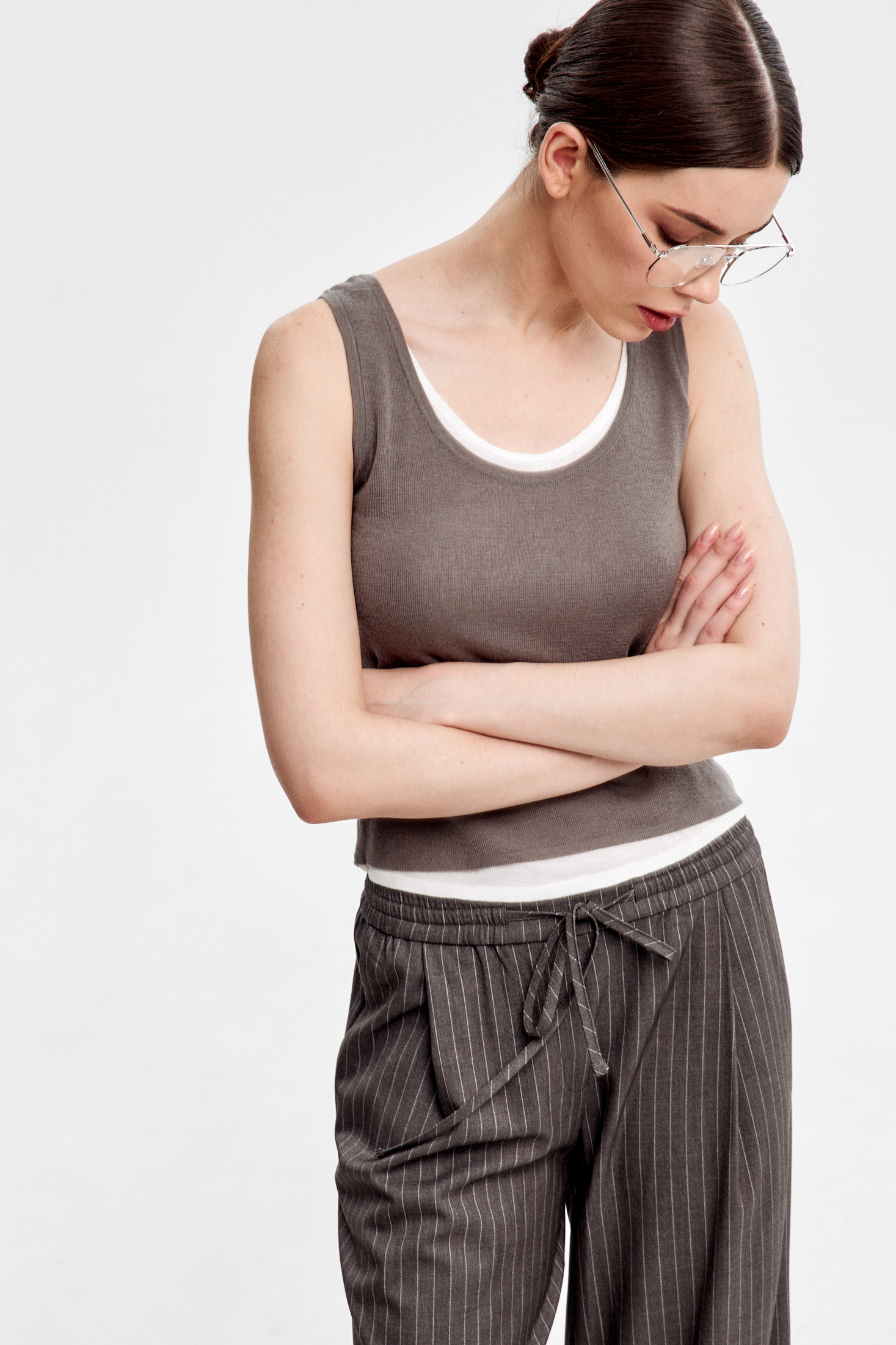  Топ трикотажный двойной