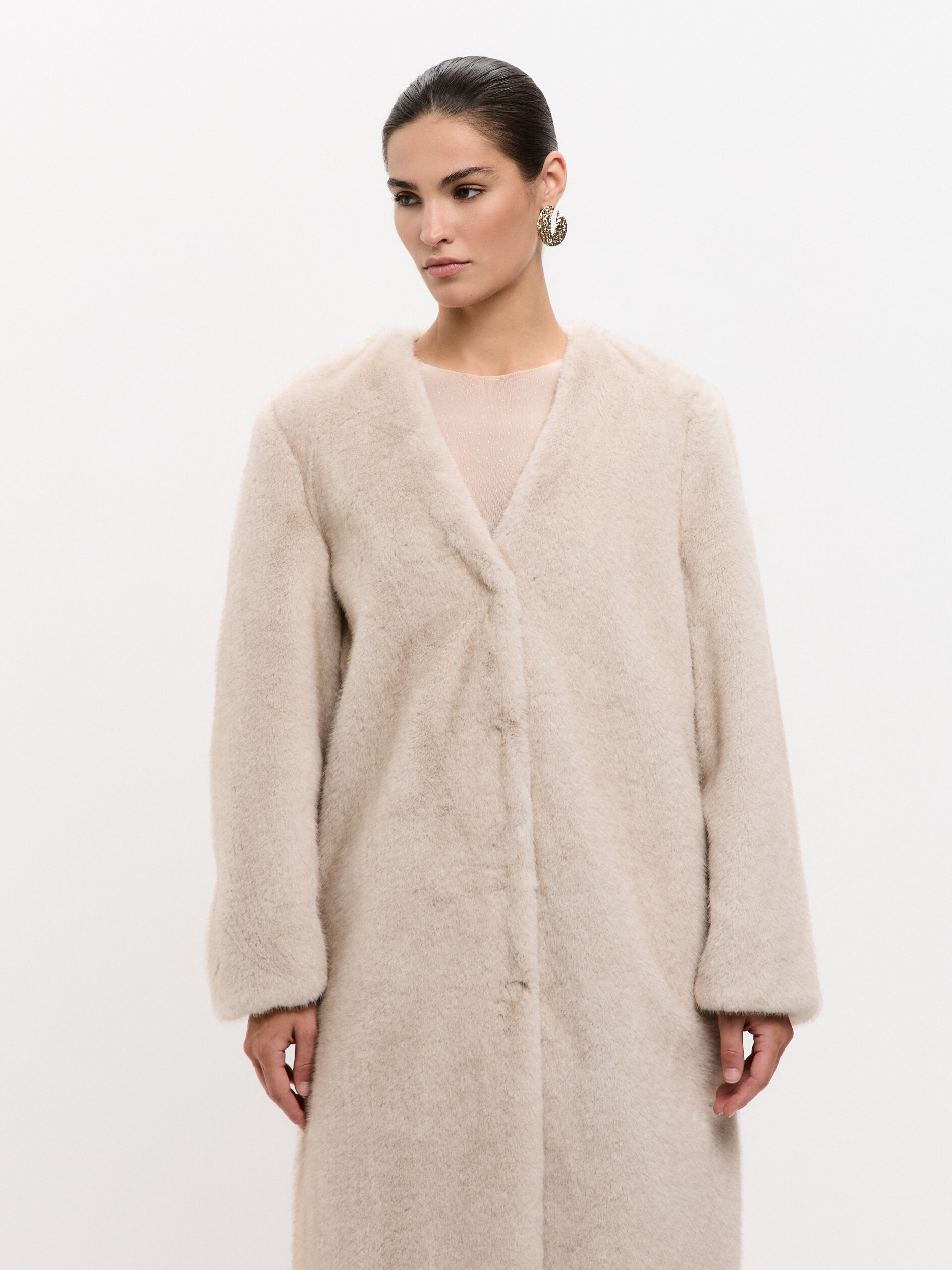 Шуба длинная