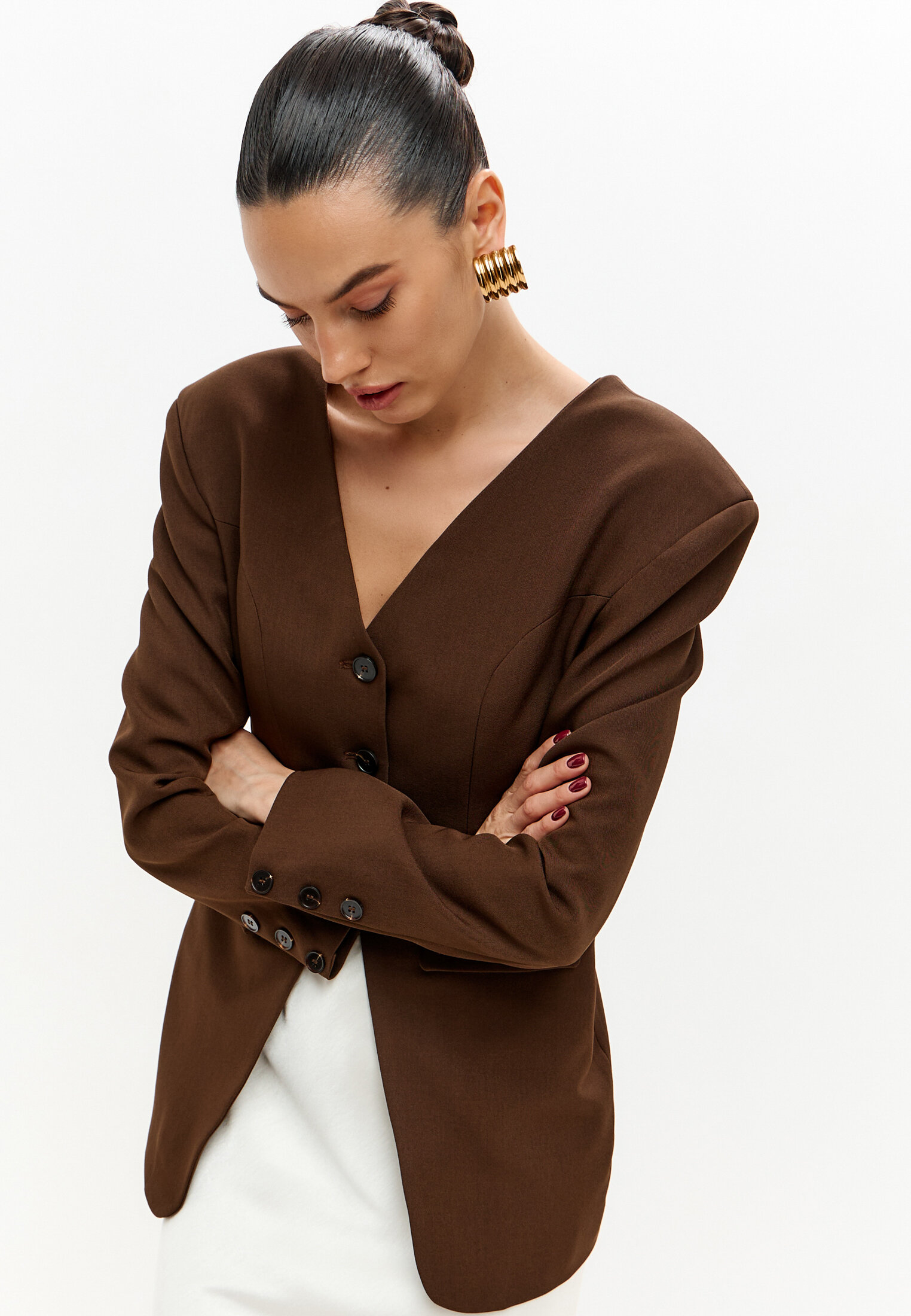  Жакет с вырезом на спине