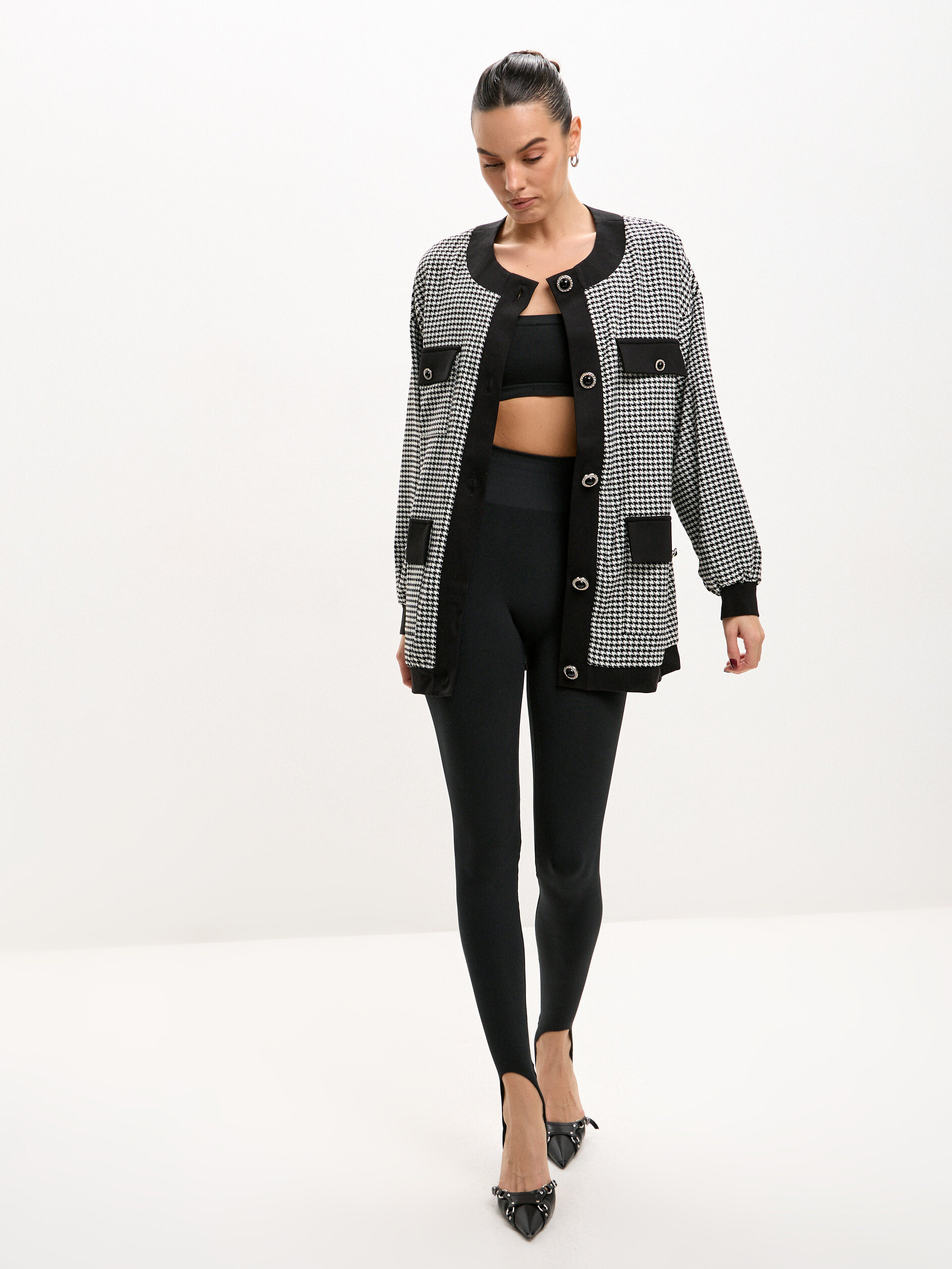 Жакет гусиная лапка