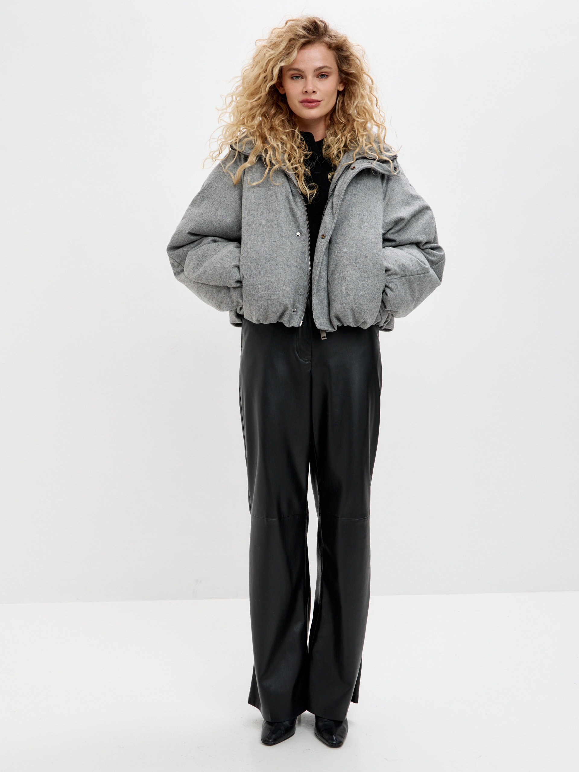  Пуховик из шерсти