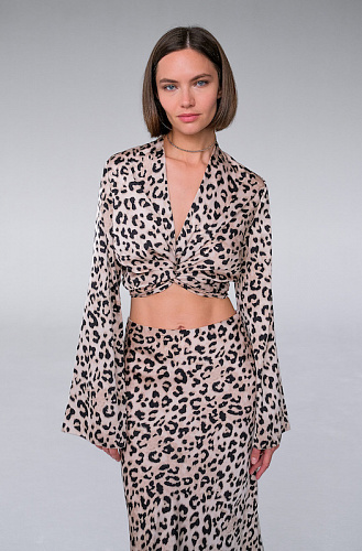 Блуза леопардовая