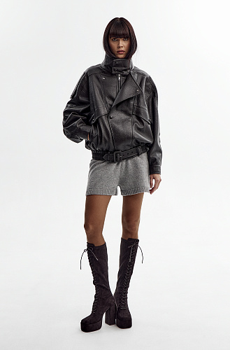 Куртка косуха коричневая