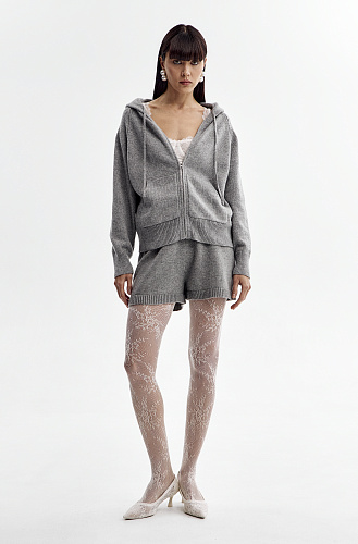 Шорты трикотажные серые