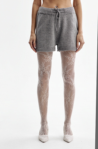 Шорты трикотажные серые