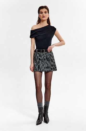 Юбка мини лео