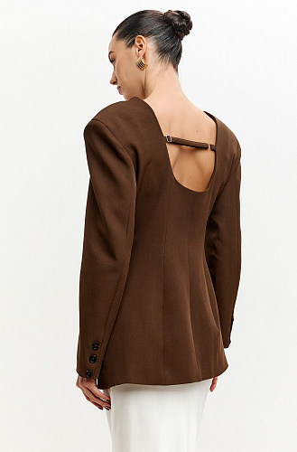  Жакет с вырезом на спине