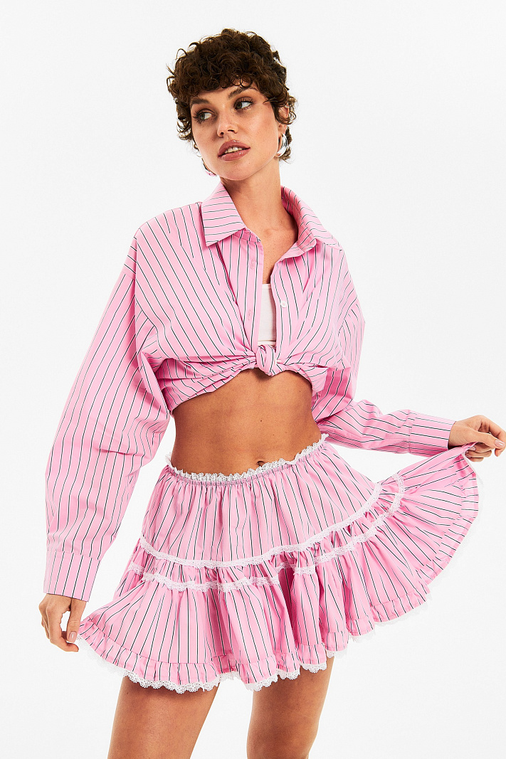 Юбка с кружевом Stripes
